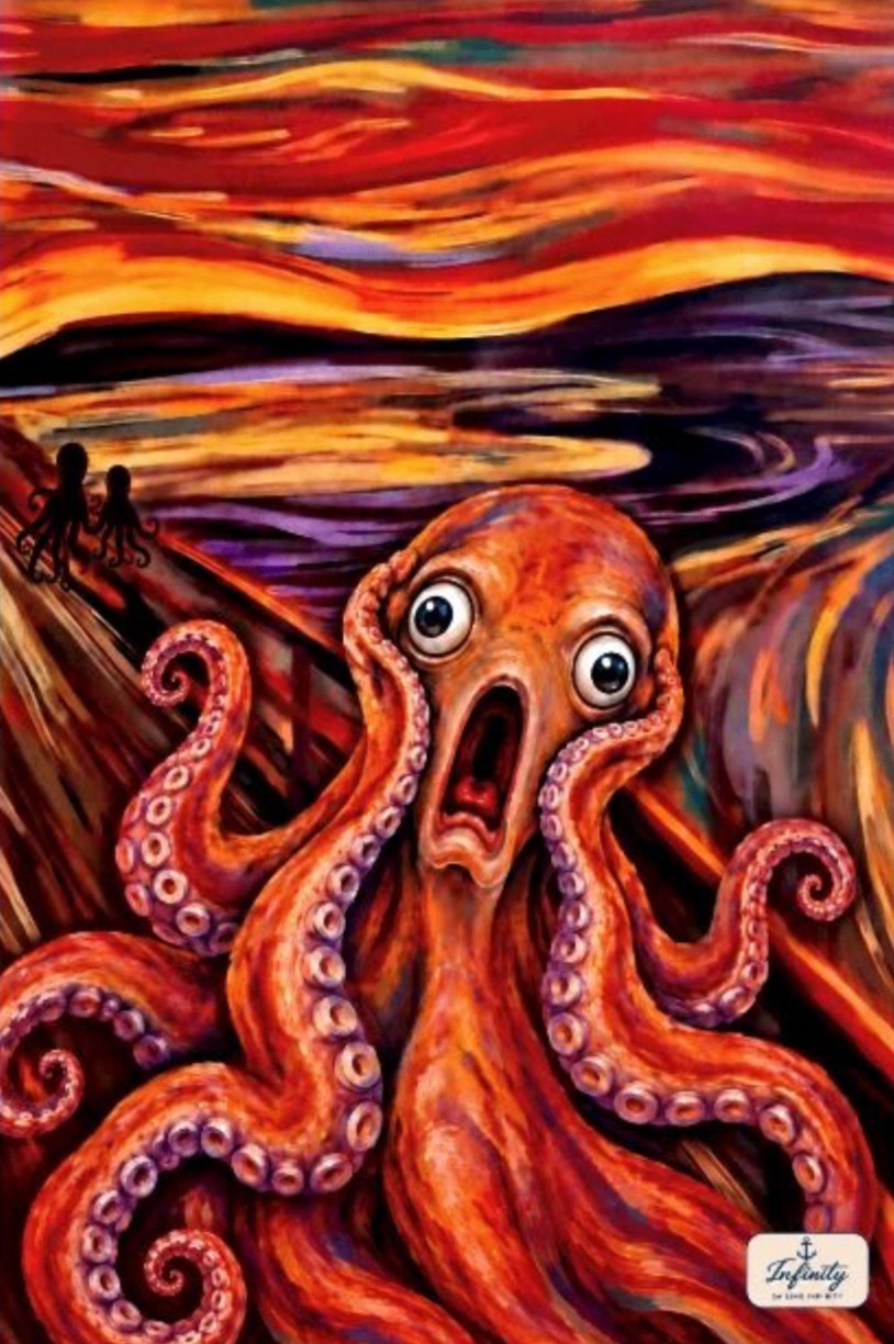 Motiv Schrei des Oktopus